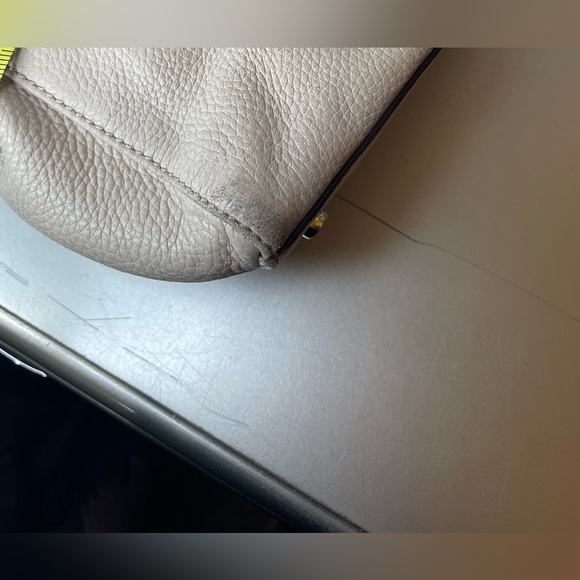 Kate Spade Cobble Hill Tote Bag Beige Cream Carry All Top Handle Pebble Leather - Picture 12 of 12